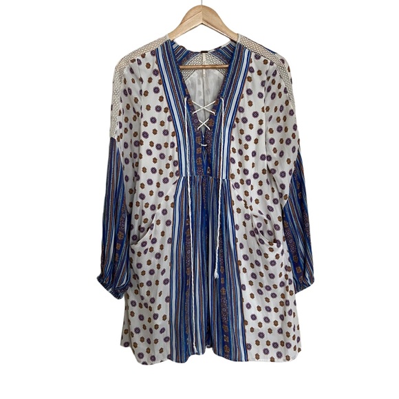 Free People Rain Shine Printed Swing Dress - Picture 2 of 13